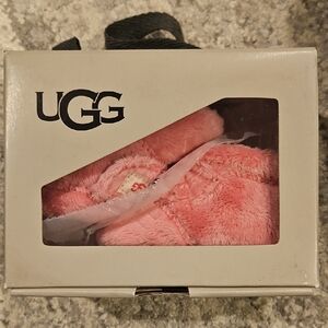 UGG Fuzzy Pink Baby Shoes